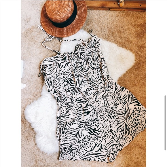 H&M Animal Print Halter Romper - Picture 4 of 5